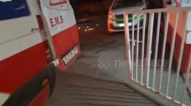 Israeli drone strikes ambulances at medical facility in Gaza