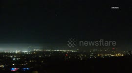 US, Los Angeles: Simi Valley Central Coast Thunderstorm Lights Up Southern California Skies