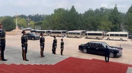 China's largest military parade begins in Beijing with world leaders attending