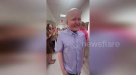 Cancer survivor, 14, rings hospital's 'bravery bell' in emotional celebration
