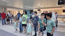 Eight injured Palestinian children arrive in Beirut for treatment