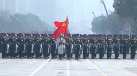 China: Flag bearer attributes flawless performance in V-Day parade to relentless efforts
