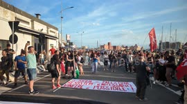 Catania, Italy: Global Sumud Flotilla solidarity march for Gaza