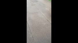 Rain and small hail surprise in South Dakota, USA