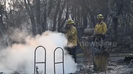 US: Fire extinguishing efforts continue as wildfire destroys buildings in Chinese Camp, California