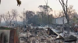 US: Wildfire destroys buildings in Chinese Camp, California