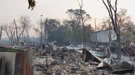 Wildfire destroys buildings in Chinese Camp, California