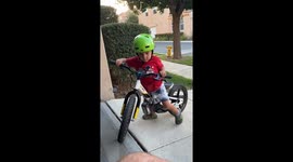 Toddler Crashes Bike