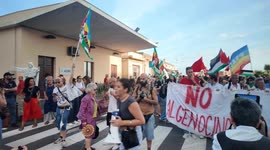 Italy: People protesting for Palestine in Catania, Italy