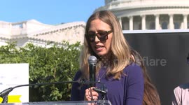 Epstein victims call for release of client list at press conference in Washington