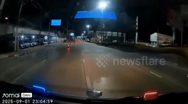 Naked woman runs through traffic sparking panic in Thailand