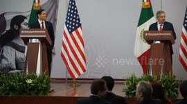 US Secretary of State holds joint press conference with Mexican Foreign Minister