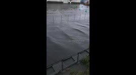 Japan: Heavy Rain Floods Roads and Homes in Joetsu City