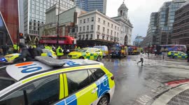 Bus crash outside Victoria station brings traffic to a standstill