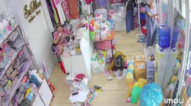 Terrified shopkeepers scream as magnitude 4.9 tremor hits Myanmar