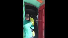 The Grinch stumbles through his words during first meeting with 'his' baby