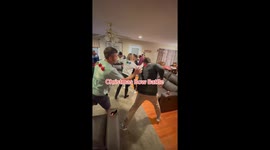 Endless hilarity ensues as players engage in competitive 'Bow Battle' at Christmas party