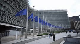 EU flags flow at half-mast after Portugal funicular accident