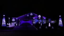 18,000+ lights dance to an electrifying EDM remix of Carol of the Bells