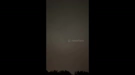 US: Lightning Flashes as Thunderstorm Hits Phoenix Area, AZ