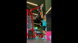 Side Splits Used as Lat Pulldown Bar