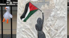 Protest held in Moscow in support of Palestinian people