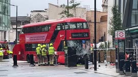 15 People in Hospital after Bus Crash at Victoria Station, London