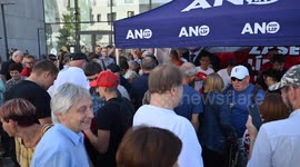 Czechia: Former Czech PM Babis meets supporters ahead of parliamentary elections