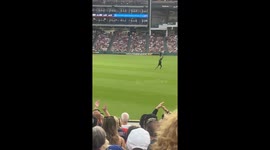 Fan Jumps on Field at Guardians Game