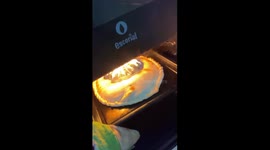 Corn Cake Catches Fire in the Oven