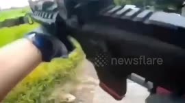 Dramatic moment police chase illegal online ammo dealer