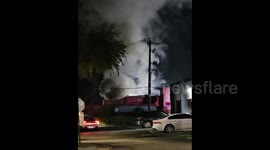 US: Fire Breaks Out at Garbage Disposal Company in Fort Lauderdale