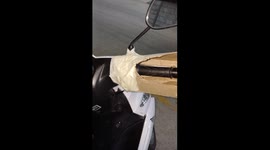 Cardboard Cover Keeps Hands Warmer