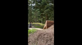 Double Backflip Bike Jump Fail