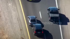 US: Las Vegas Police Grappler Brings Carjacking Suspect To Dramatic Stop