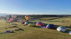80 Balloons Above Hradec Kralove In Czech Republic