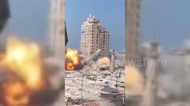 Israeli Military Flattens 12-Storey Tower in Gaza City