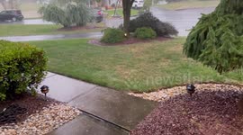 Steady rain refreshes in Eastern Pennsylvania, USA