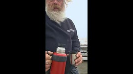 Strong winds scatter coffee in Halten lighthouse, Norway