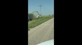 Corn silage harvest begins in Kansas, USA