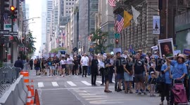 US: Thousands attend NYC Labor Day Parade amid anti-Trump protest