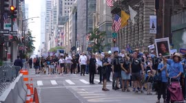 Thousands attend NYC Labor Day Parade amid anti-Trump protest