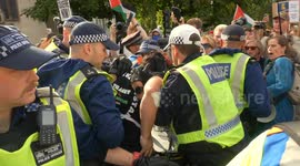 Palestine Action demo descends into violence in London as police clash with protesters