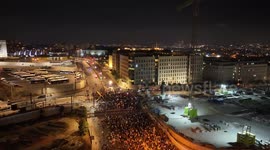 Israel: DRONE - Hundreds in Jerusalem call for hostage release and Gaza war end