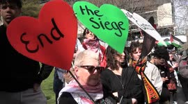 Thousands rally in Australia demanding sanctions on Israel