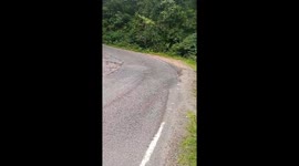Footage from the Western Ghats highlights the dangers of navigating steep, winding roads during monsoon conditions