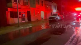 Huge leak from underground infrastructure failure in San Francisco!!!!  At least hundreds of thousands of gallons flowing from above the broadway tunnel with little or no sign of stoppage yet!! Firefighters seem dumbfounded as to what to do and no utility