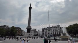 The Government Emergency Test alarm gives of in Trafalgar Square