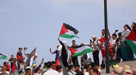 Boats of Global Sumud Flotilla from Spain reach Tunisian coast