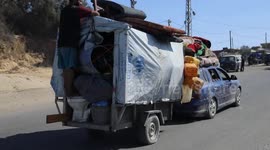 Displaced Palestinians express fear, helplessness over evacuation to Al-Mawasi